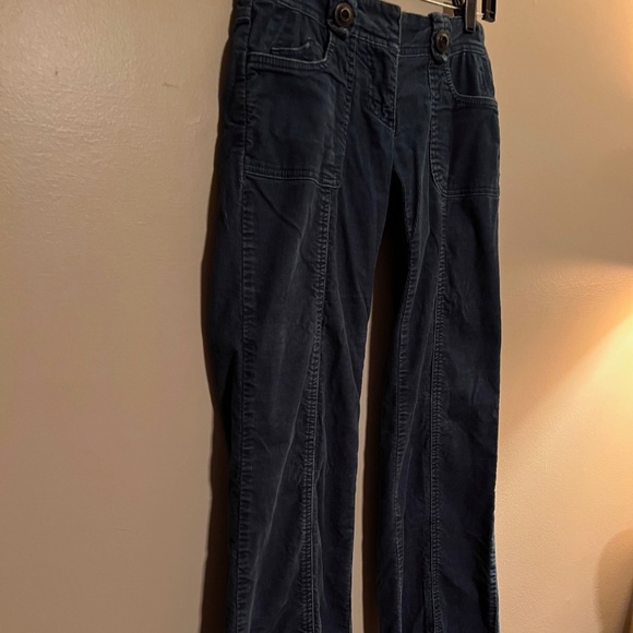 Corduroy Teal ETT twa ANTHROPOLOGIE Wide Leg Pants W/ Flare - Picture 3 of 6